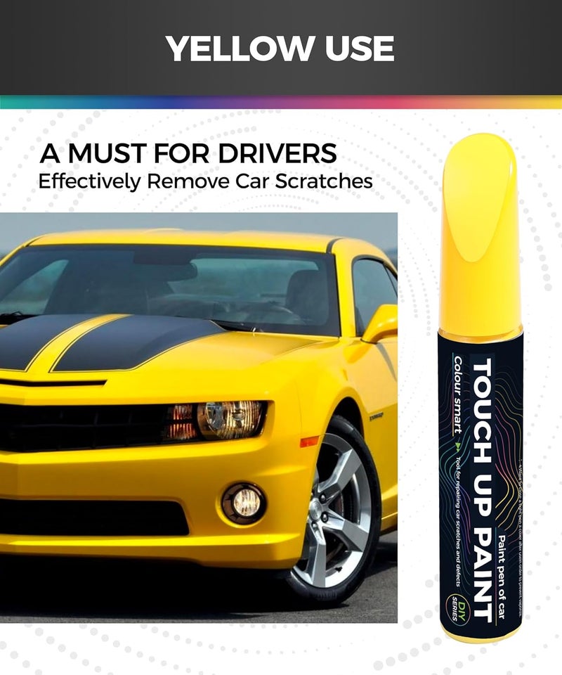 UBOG Touch Up Paint Pen,Touch Up Paint for Cars,Car Accessories Car Touch Up Paint, Automotive Paint Pen Scratch Repair,Cars Remover Scratch Paint Pen,Cars Paints Pens for Erase Auto Scratches (Yellow) - Image 5